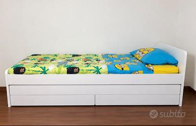 Letto singolo contenitore