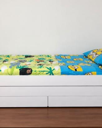 Letto singolo contenitore