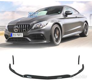 SPOILER LIP MERCEDES W205 C205 15-21 LOOK C63 NERO