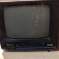 televisore portatile b/n vintage roadstar 