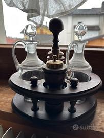 Set 2 oliere Ceramiche con sale e pepe da macinare