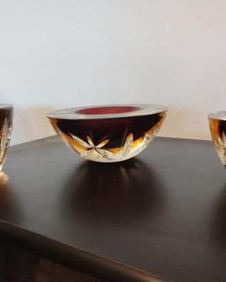 Ciotole in cristallo di Murano Molate