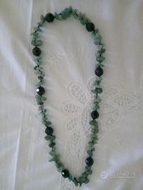 COLLANA NERA/VERDE