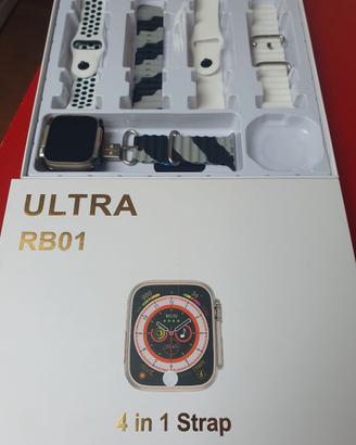 SmartWatch Ultra RB01 con 4 Cinturini