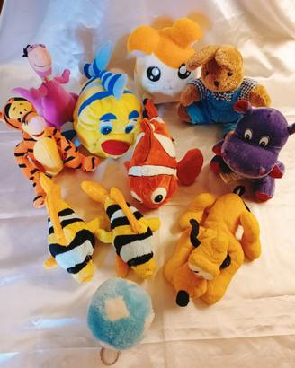 Lotto Peluche Disney e Personaggi Misti