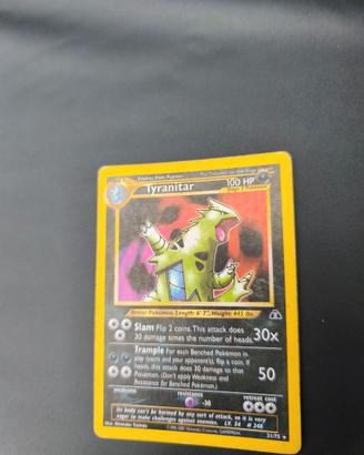 Pokémon Tyranitar Holo 3/75 Neo Discovery ENG