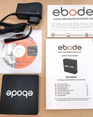NVR ebode IPV4NVR registratore ip cam