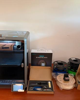 Creality k1 max con 7 filamenti