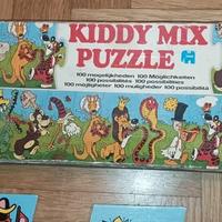 Gioco Vintage KIDDI MIX PUZZLE. Con scatola