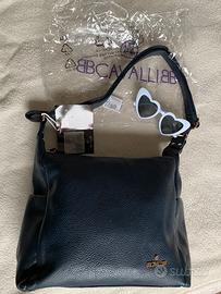 Borsa a spalla B.Cavalli blu nuova