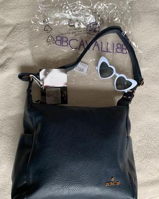 Borsa a spalla B.Cavalli blu nuova