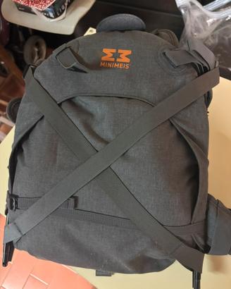 Zaino porta bambino MiniMeis - Grigio scuro