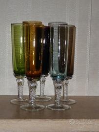 Bicchieri flute da spumante in fine cristallo