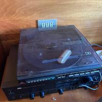Giradischi Aiwa + amplificatore Sansui + 2 casse