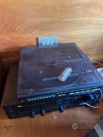 Giradischi Aiwa + amplificatore Sansui + 2 casse