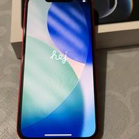 Iphone 13 mini rosso - 128 gb vetro privacy+cover