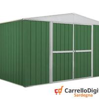 Box in lamiera di Acciaio 360x260cm 9mq verde