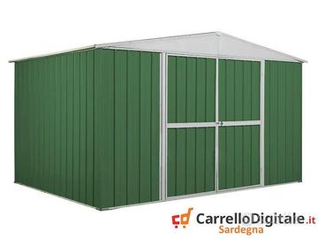 Box in lamiera di Acciaio 360x260cm 9mq verde