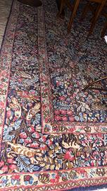 Tappeto persiano 450x300cm Kirman annodato a mano