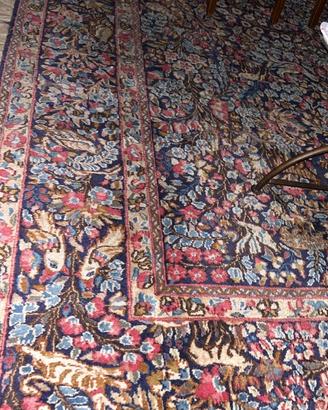 Tappeto persiano 450x300cm Kirman annodato a mano