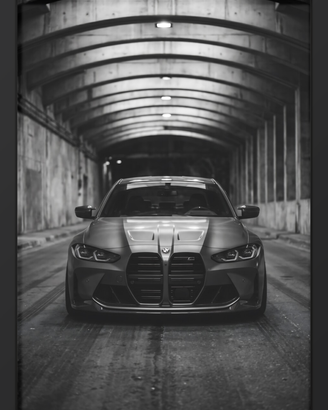 Quadro Poster Automotive- BMW M4 Competition Black