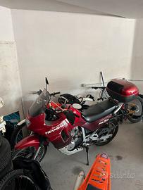 Honda transalp con valigie givi