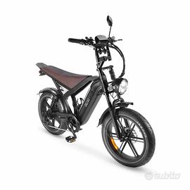 Bici elettrica Ouxi GT20 Nera/Marrone 48V