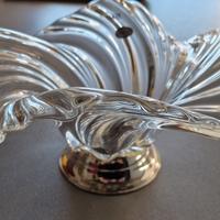 portafrutta in cristallo e argento 