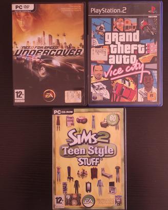 GTA, The Sims2, Need For Speed