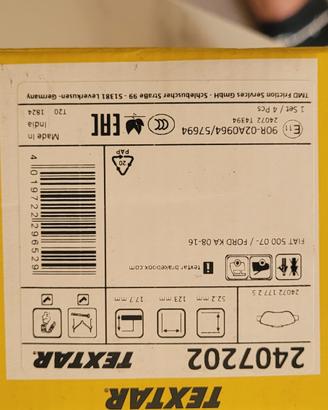 pastiglie per fiat 500