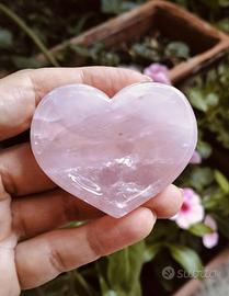Cuore in Quarzo Rosa 