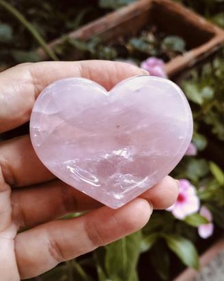 Cuore in Quarzo Rosa 