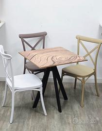 Tavolo in pietra porosa effetto naturale