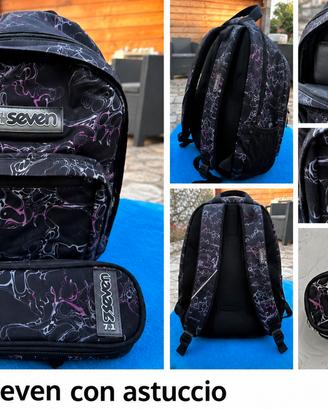 Zaino Seven originale – nero viola/grigio