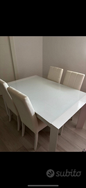 tavolo (senza sedie ) vetro temperato