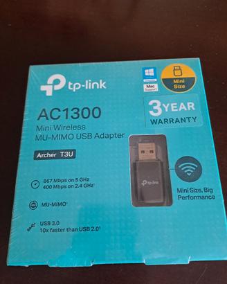 Adattatore Wi-Fi USB Tp-Link 1300 Mbps Nuova
