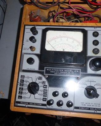 tester analizzatore di circuiti per radio valvole