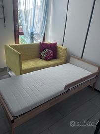 Lettino Ikea SNIGLAR 70x160 cm in faggio.