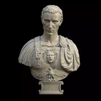 Caesar Bust 3D Roma Italy Empire War