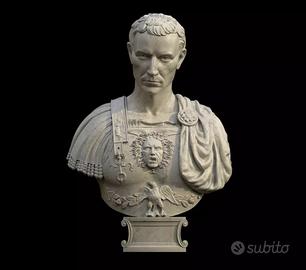 Caesar Bust 3D Roma Italy Empire War