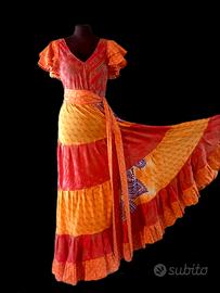 vestito gitano boho Chic Nuovo 