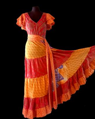 vestito gitano boho Chic Nuovo 
