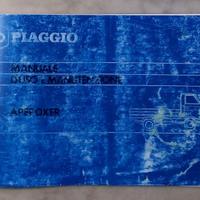 Manuale Uso e Manutenzione Ape Poker Piaggio