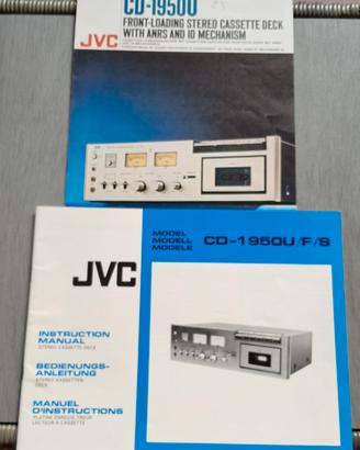 manuale istruzioni cassette stereo JVC
