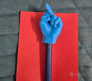 Matita gadget ironica con topping stampato in 3D