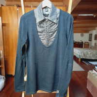 Rocco Barocco maglia-camicia lurex