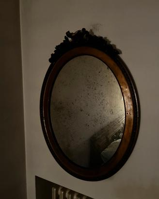 Specchio ovale antico