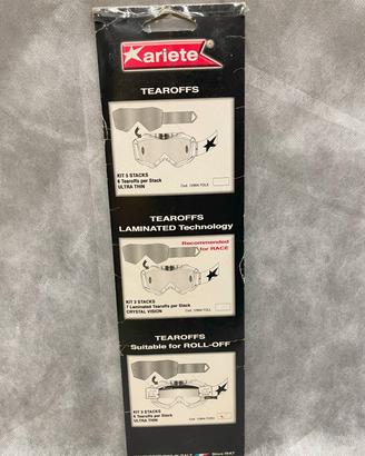 Ariete Folija Tear Off 3x6 Enduro Motocross NUOVO
