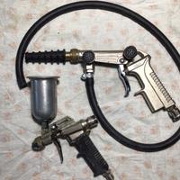 Sabbiatrice e pistola per verniciare