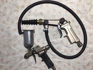 Sabbiatrice e pistola per verniciare